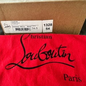 Worn once LOUBOUTIN Kate 85 34.5